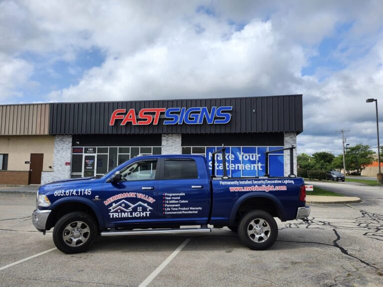 fast signs manchester with truck day
